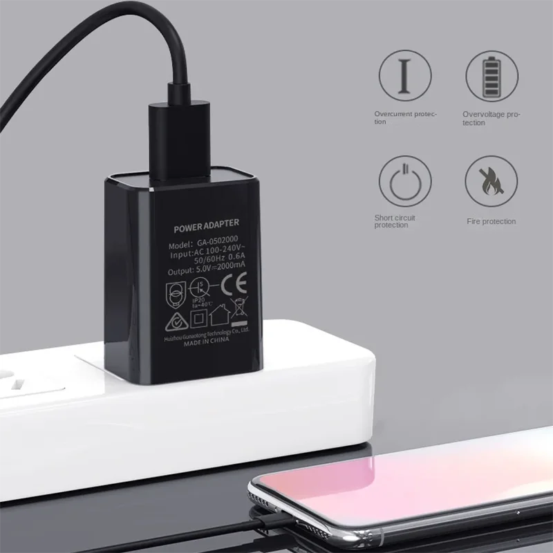 Australian Adapter 5V 1A 2A Fast Charging SAA Plug Mini USB Travel  Wall Charger  SAA Certified For Xiaomi huawei Phone Charge