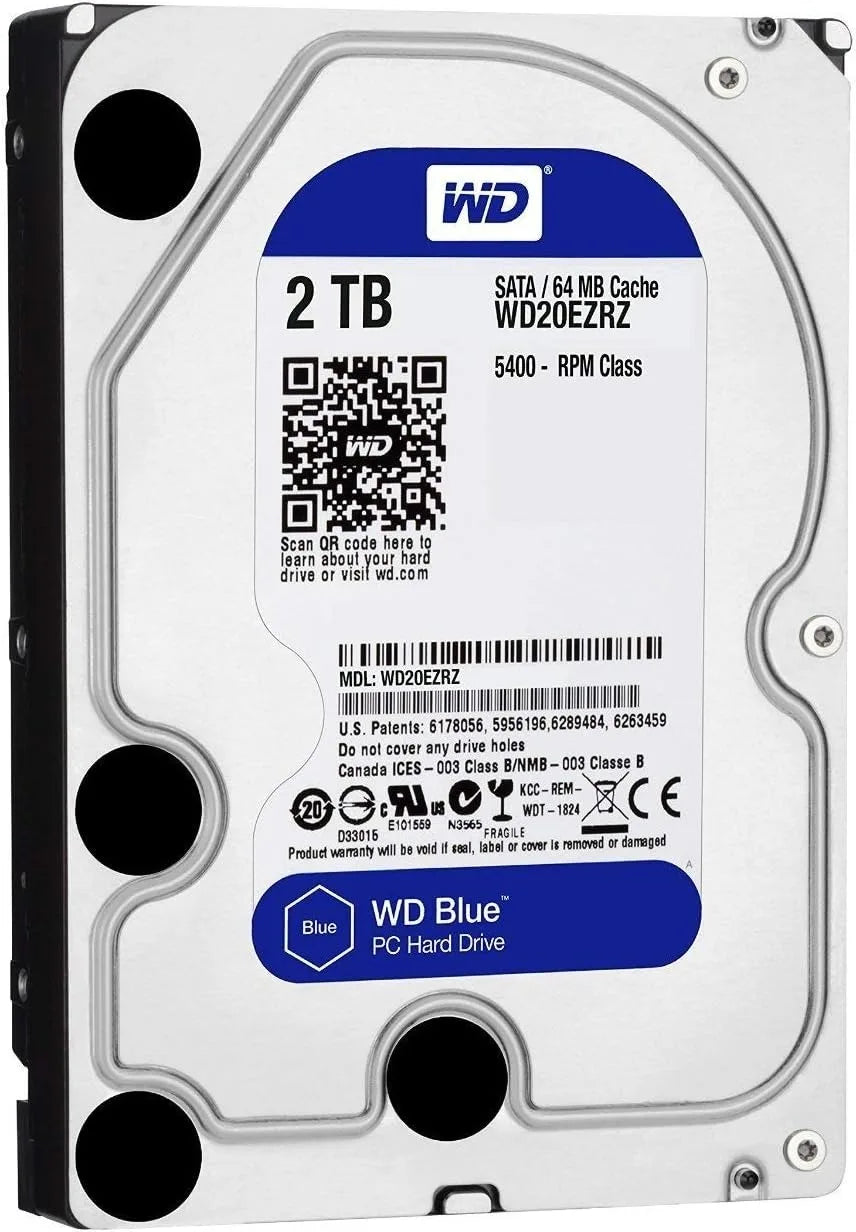 Western Digital WD BLUE 4TB 6T 3T2T 3.5" Hard Drive Disk SATA III 500GB1THD Hard disk For Monitoring Desktop Computer